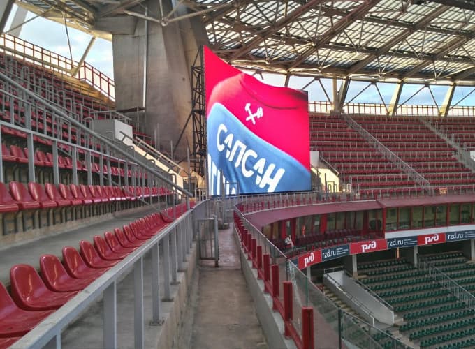 Светодиодные экраны для стадиона футбольного клуба Локомотив